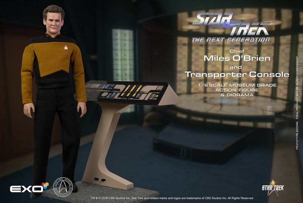 Star Trek: Das nächste Jahrhundert Actionfigur 1/6 Chief Miles O'Brien with Transporter Console 30 cm