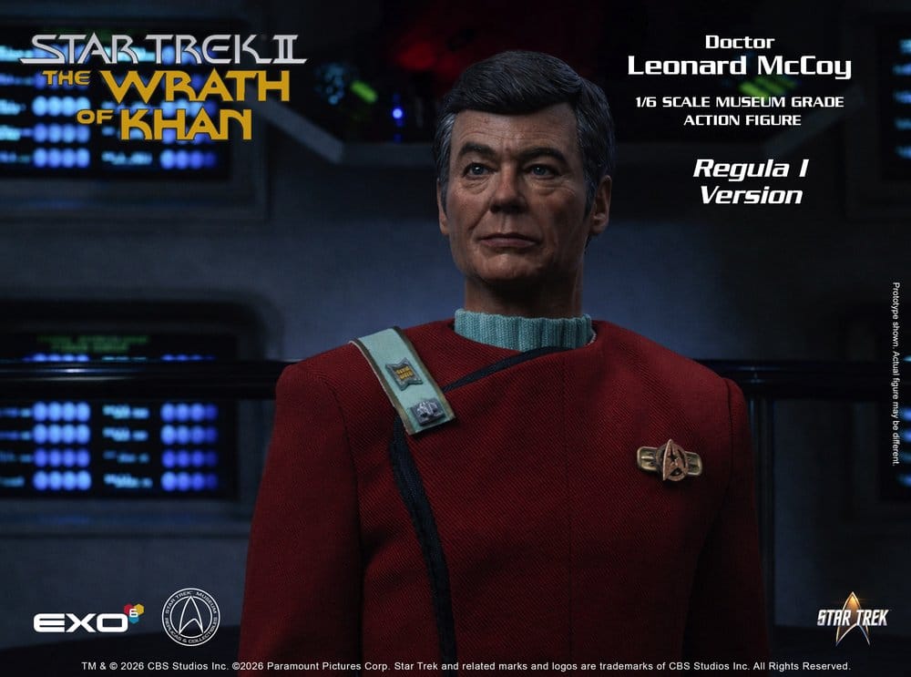 Star Trek II: Der Zorn des Khan Actionfigur 1/6 Dr. Leonard McCoy Regula I Version 30 cm