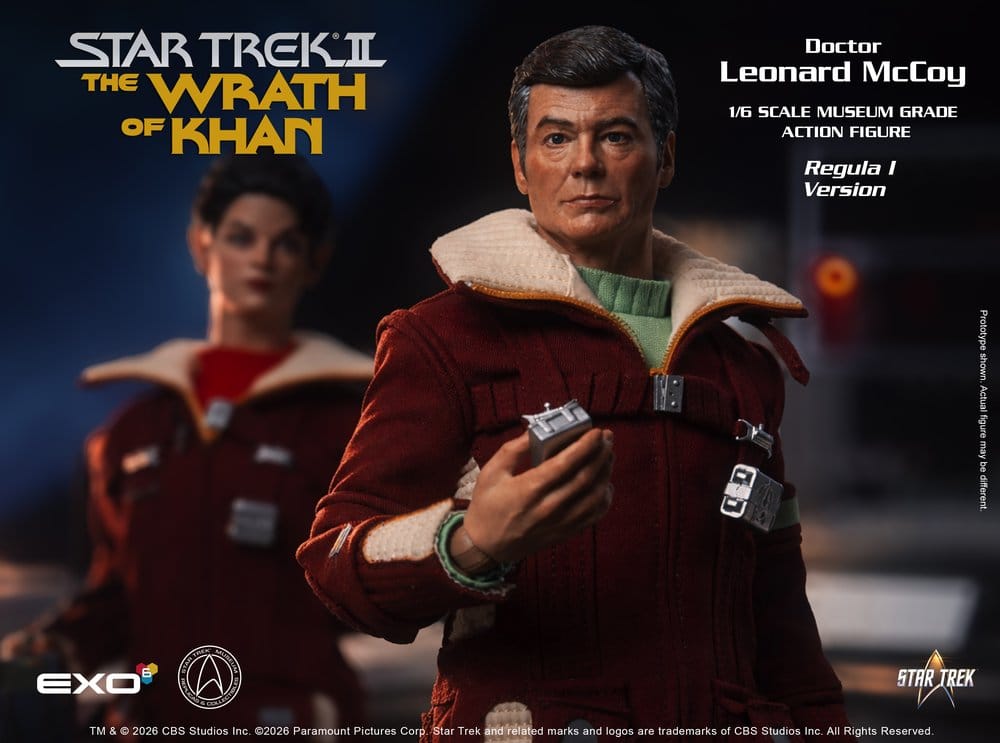 Star Trek II: Der Zorn des Khan Actionfigur 1/6 Dr. Leonard McCoy Regula I Version 30 cm