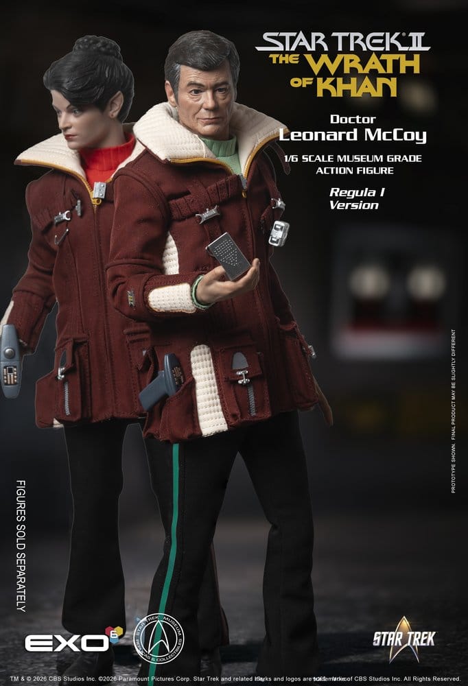 Star Trek II: Der Zorn des Khan Actionfigur 1/6 Dr. Leonard McCoy Regula I Version 30 cm