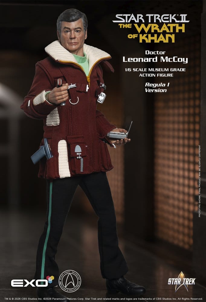 Star Trek II: Der Zorn des Khan Actionfigur 1/6 Dr. Leonard McCoy Regula I Version 30 cm