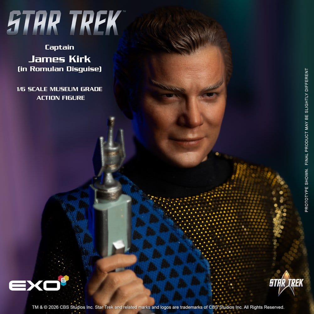 Raumschiff Enterprise Actionfigur 1/6 Captain James T. Kirk (Romulan Disguise) 29 cm