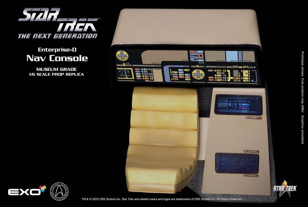 Star Trek: The Next Generation Replik 1/6 Enterprise-D Bridge Consoles Set