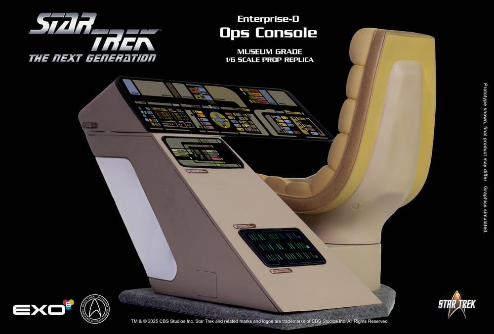 Star Trek: The Next Generation Replik 1/6 Enterprise-D Bridge Consoles Set