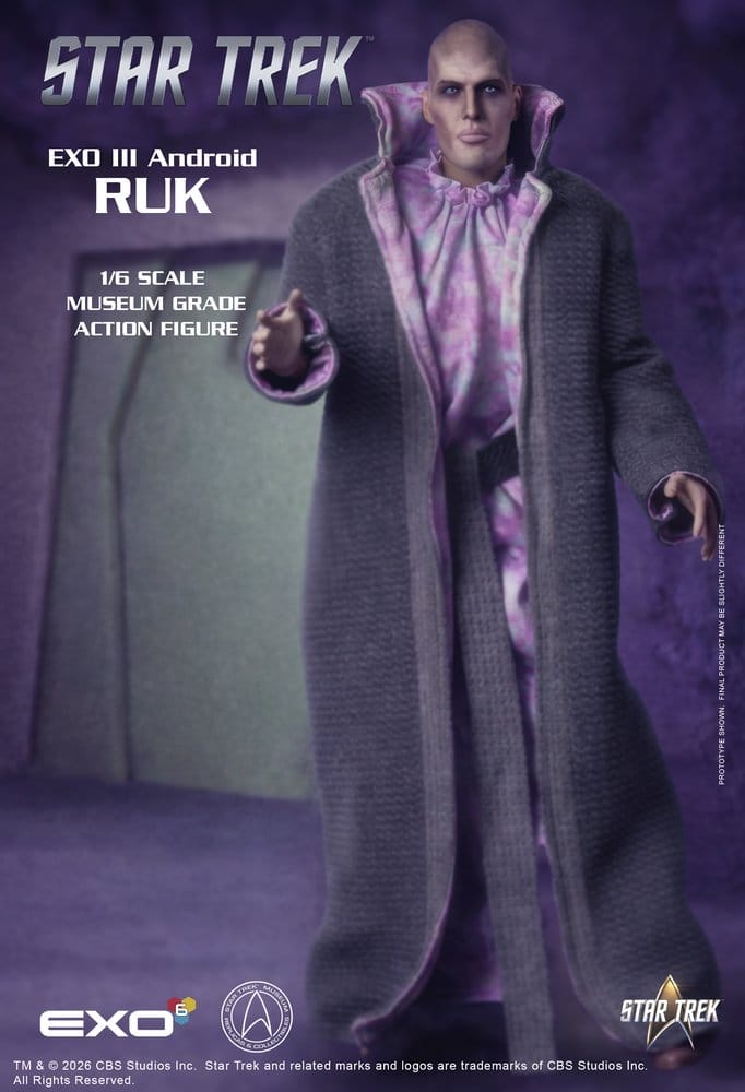 Star Trek: Raumschiff Enterprise Actionfigur 1/6 Ruk EXO III Android 33 cm