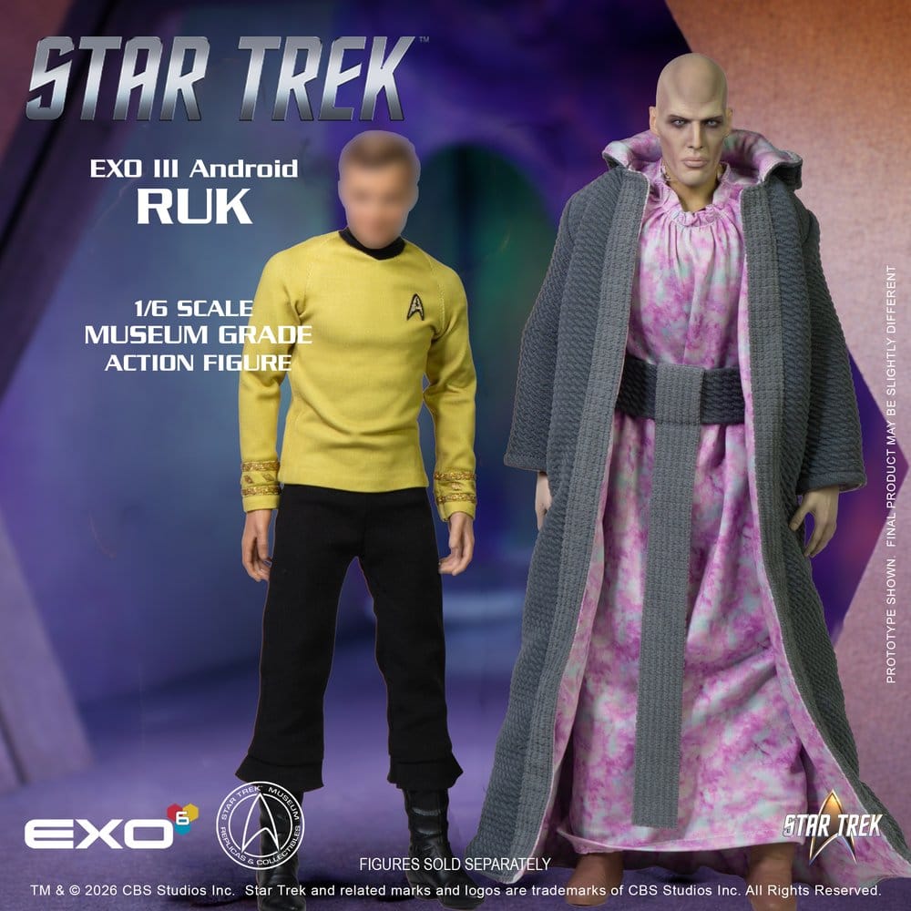 Star Trek: Raumschiff Enterprise Actionfigur 1/6 Ruk EXO III Android 33 cm