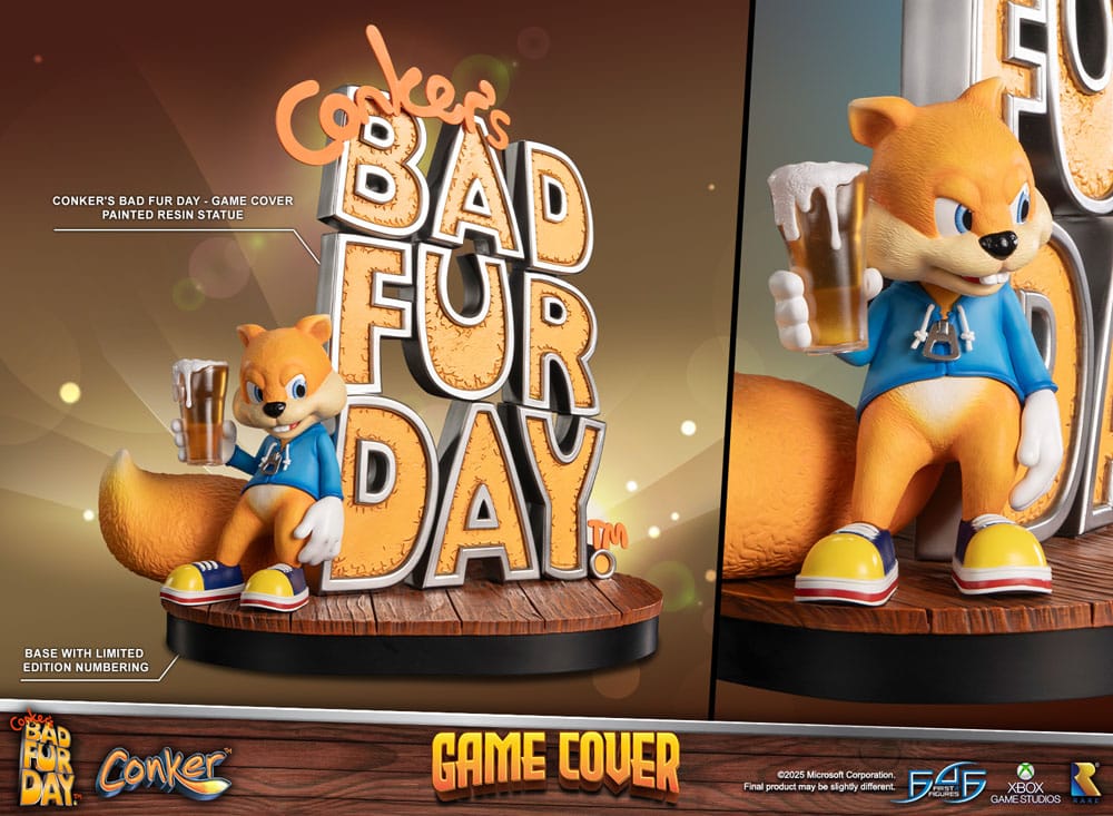 Conker´s Bad Fur Day Statue Game Cover Standard Edition 45 cm 