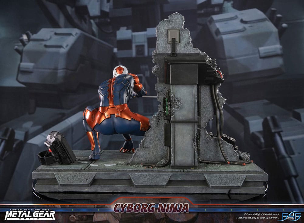 Metal Gear Solid Statue Cyborg Ninja (Gray Fox) 41 cm