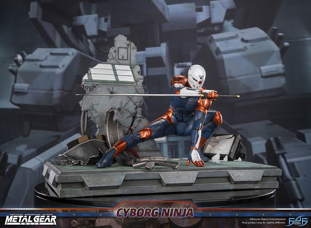 Metal Gear Solid Statue Cyborg Ninja (Gray Fox) 41 cm