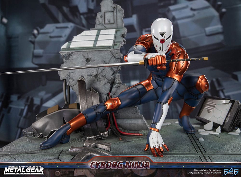 Metal Gear Solid Statue Cyborg Ninja (Gray Fox) 41 cm