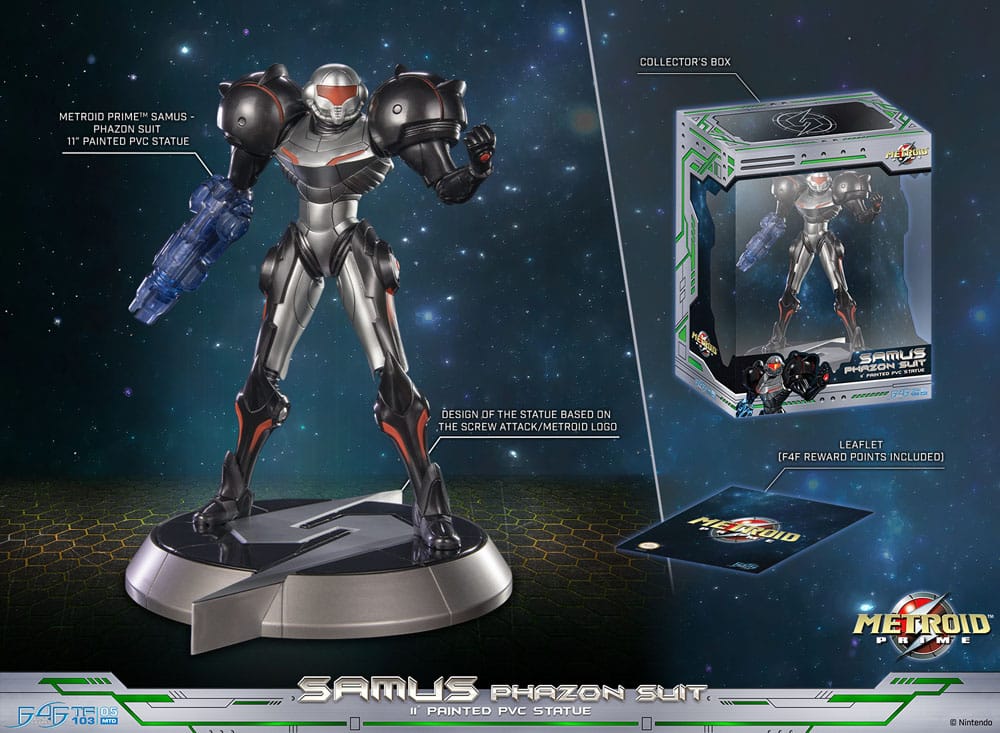 Metroid Prime PVC Statue Samus Phazon Suit Standard Edition 28 cm  