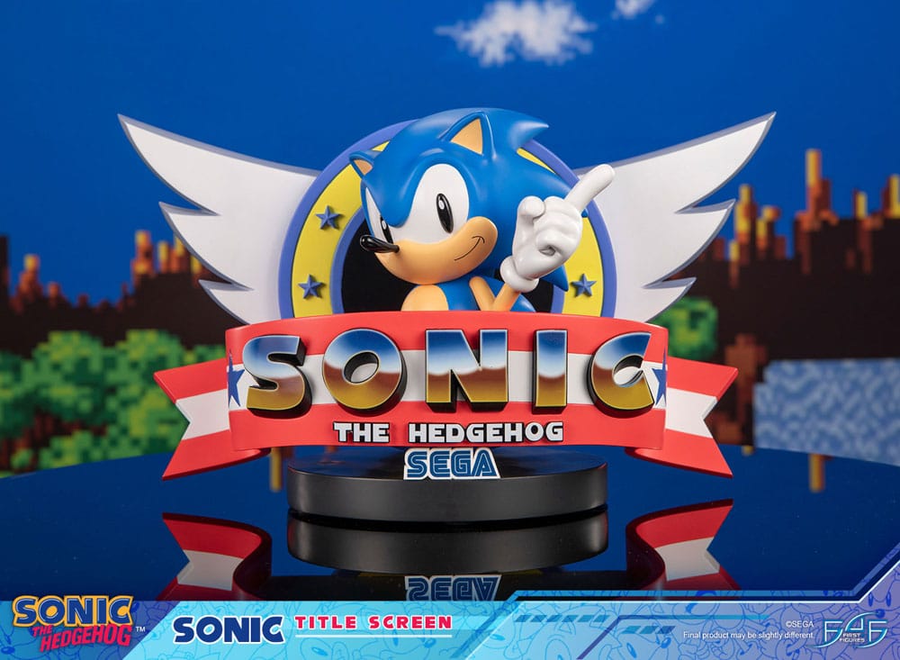 Sonic the Hedgehog Statue Sonic Title Screen 21 cm