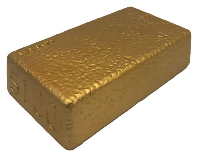 James Bond Prop Replik 1/1 Goldfinger Fort Knox Bullion Bar 25 cm Limited Edition