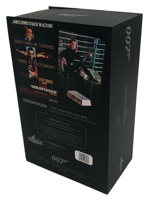 James Bond Prop Replik 1/1 Goldfinger Fort Knox Bullion Bar 25 cm Limited Edition