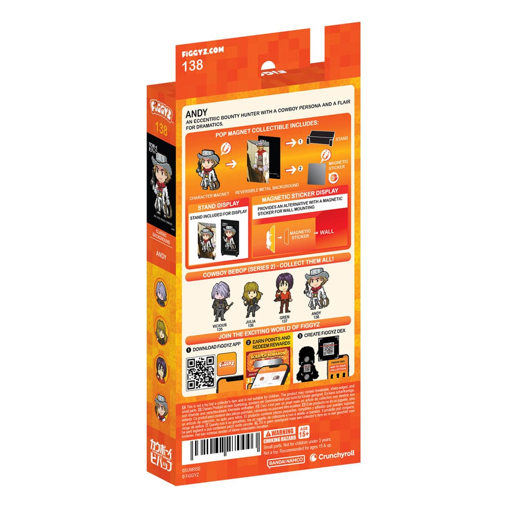 Cowboy Bebop FiGGYZ Magnet-Sammelfigur Andy 11 cm