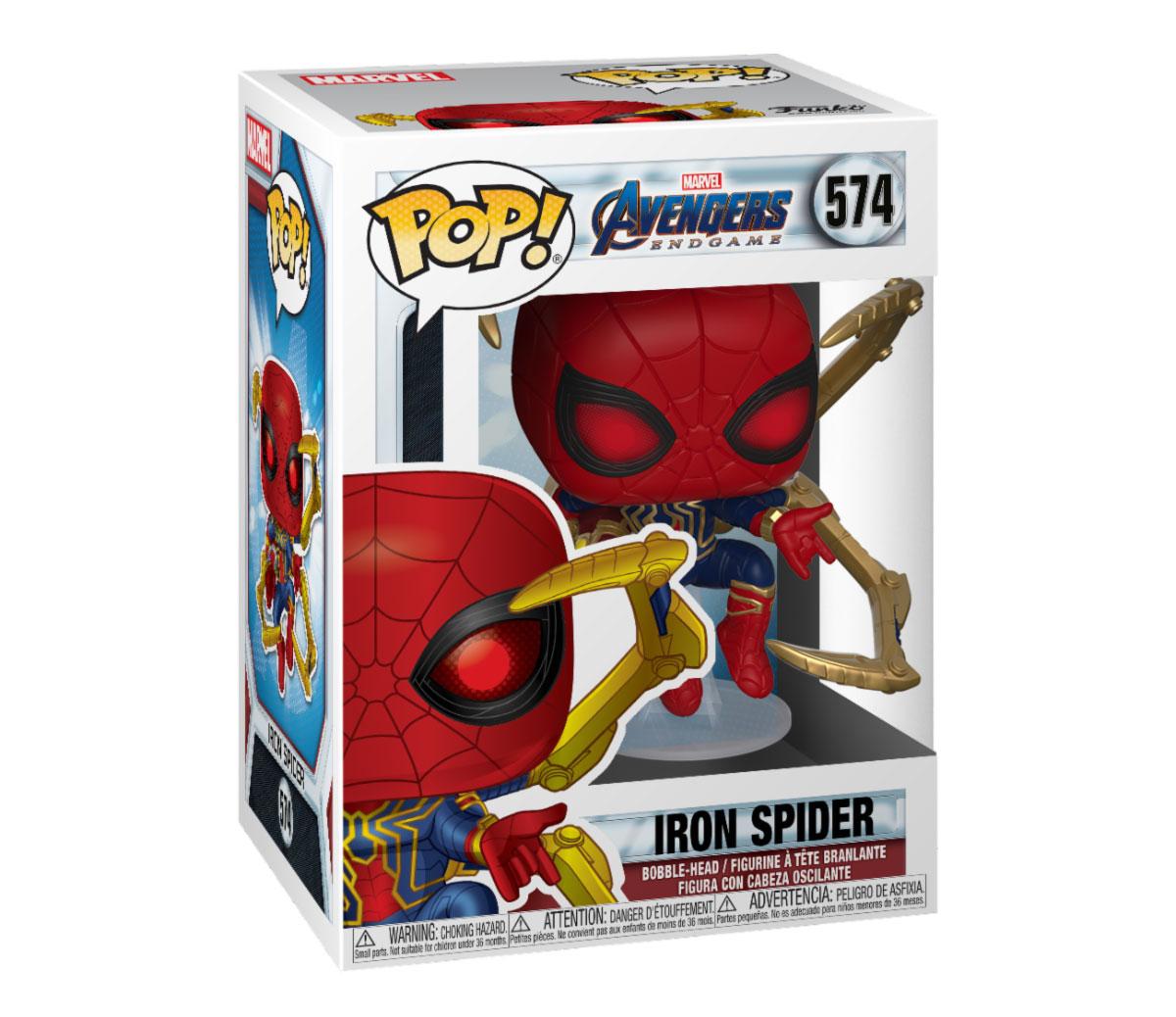 Avengers: Endgame POP! Movies Vinyl Figur Iron Spider w/Nano Gauntlet 9 cm