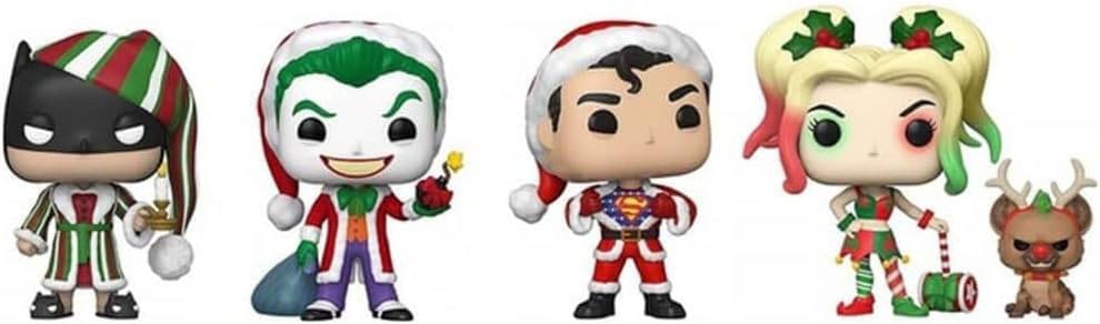 DC Comics POP! Heroes Vinyl Figuren 4er-Pack Holiday 9 cm