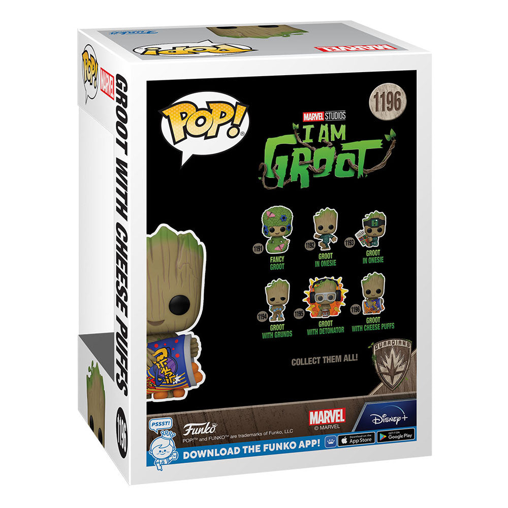 Ich bin Groot POP! Vinyl Figur Groot w/Cheese Puffs 9 cm