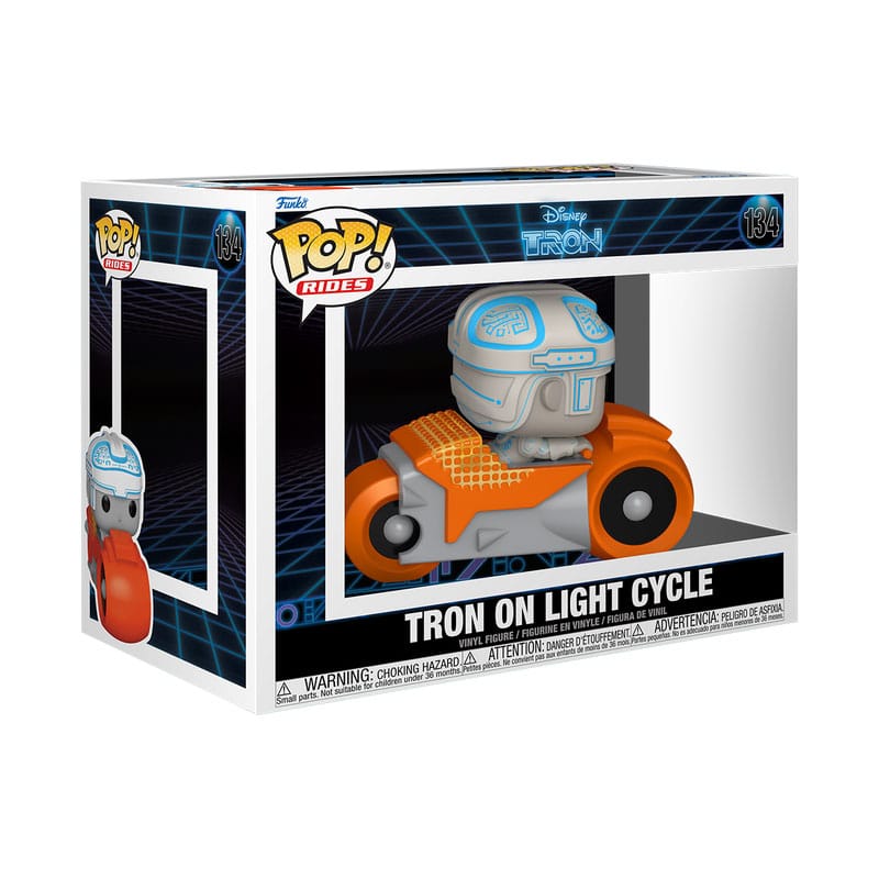 Tron(1982) POP! Rides Deluxe Vinyl Figur Tron w/Cycle 9 cm