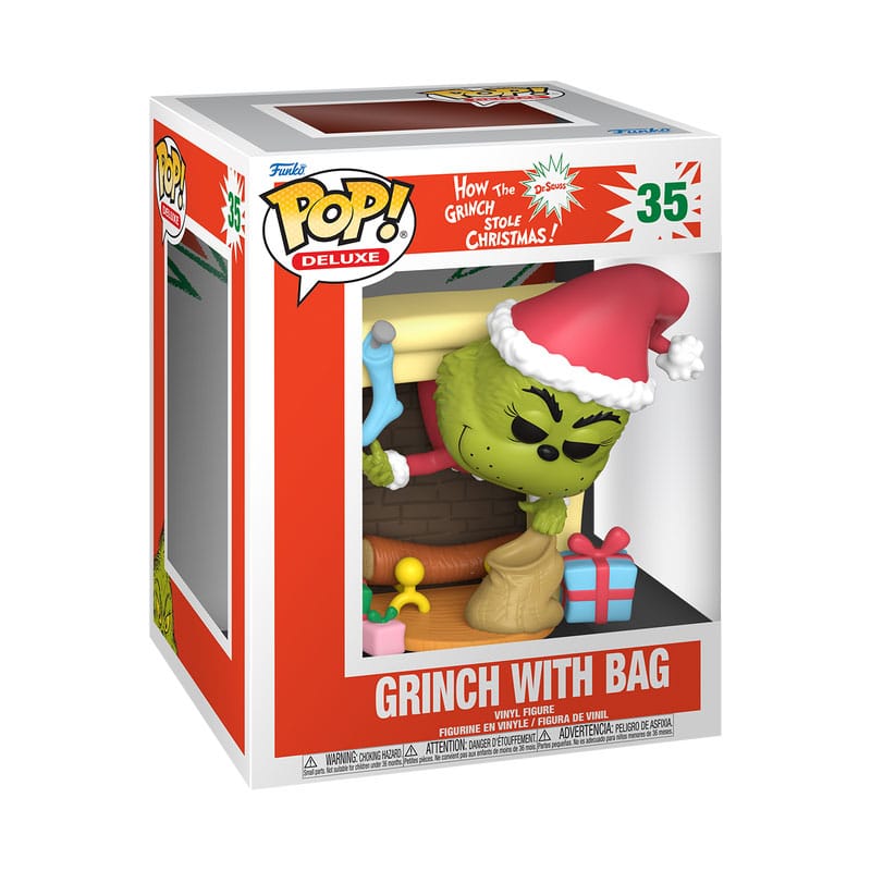 The Grinch POP! Deluxe Vinyl Figur Grinch w/Bag 9 cm