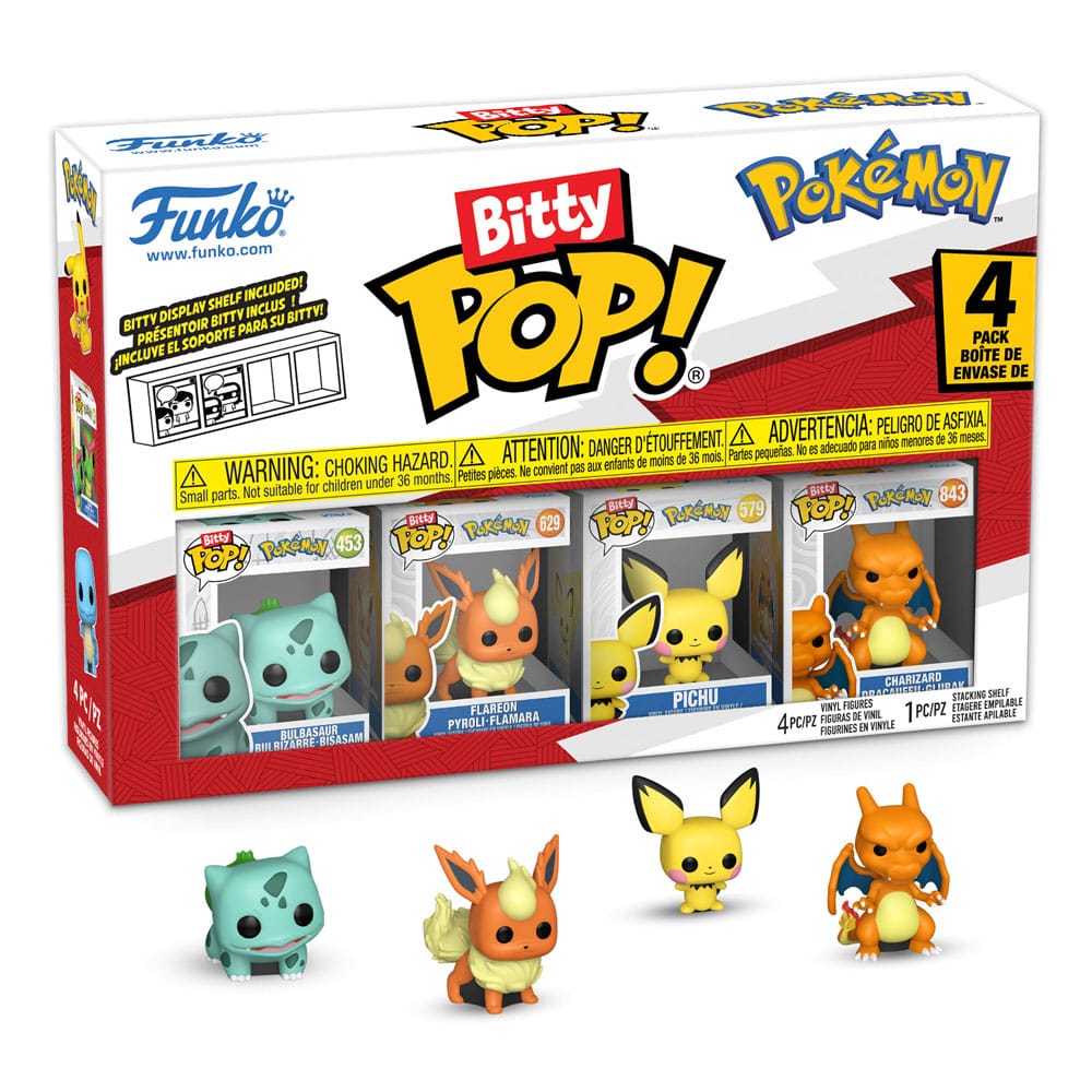 Pokémon Bitty POP! Vinyl Figuren 4er-Pack Series 3 2 cm