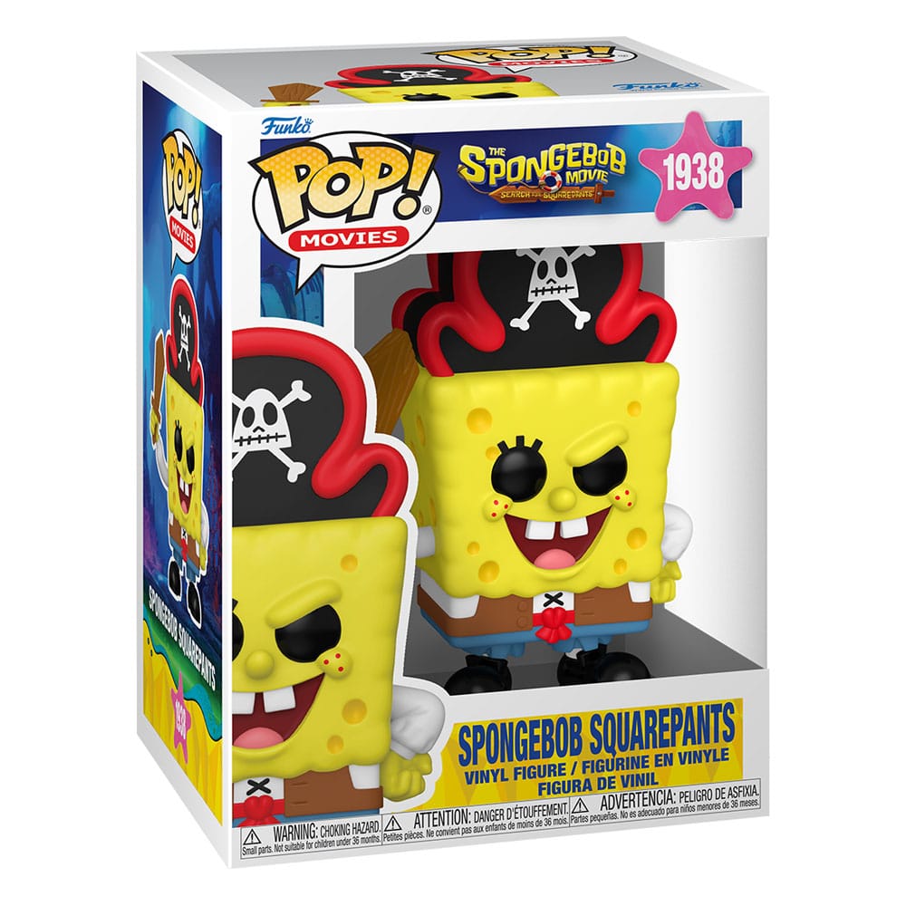 SpongeBob Schwammkopf POP! Vinyl Figur SquarePants (Pirate) 9 cm
