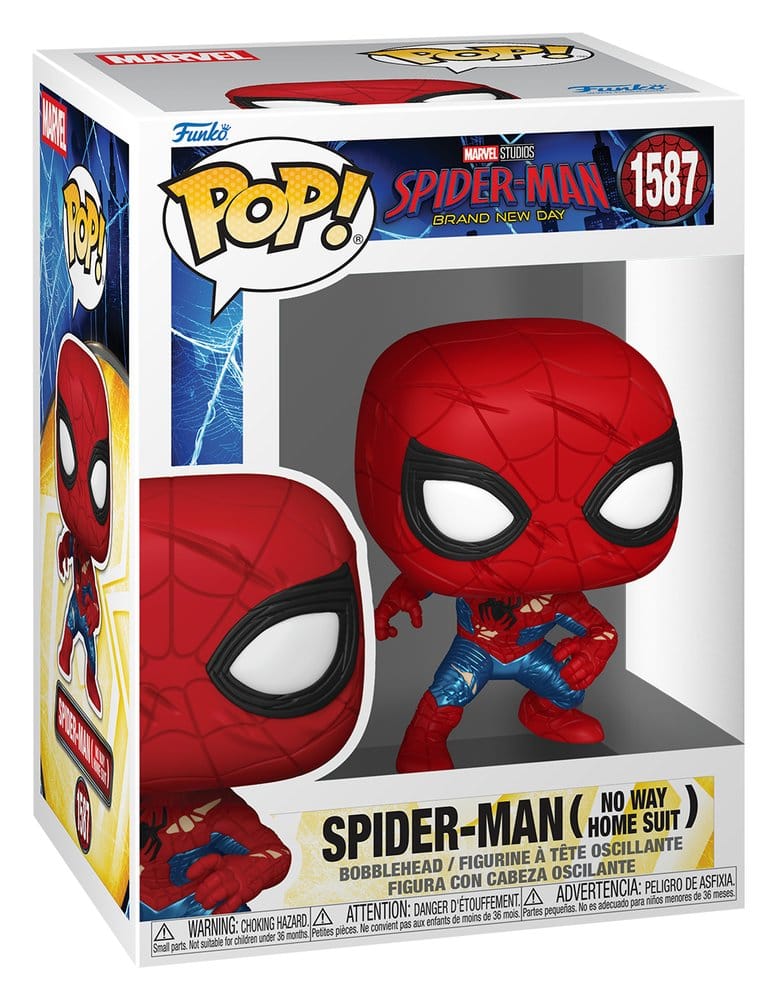Spider-Man: Brand New Day POP! Vinyl Figur Spider-Man (No Way Home Suit) (Brand New Day) 9 cm