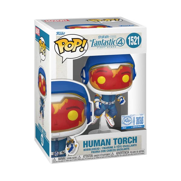 The Fantastic Four: First Steps POP! Vinyl Figur Human Torch (Astronaut) 9 cm