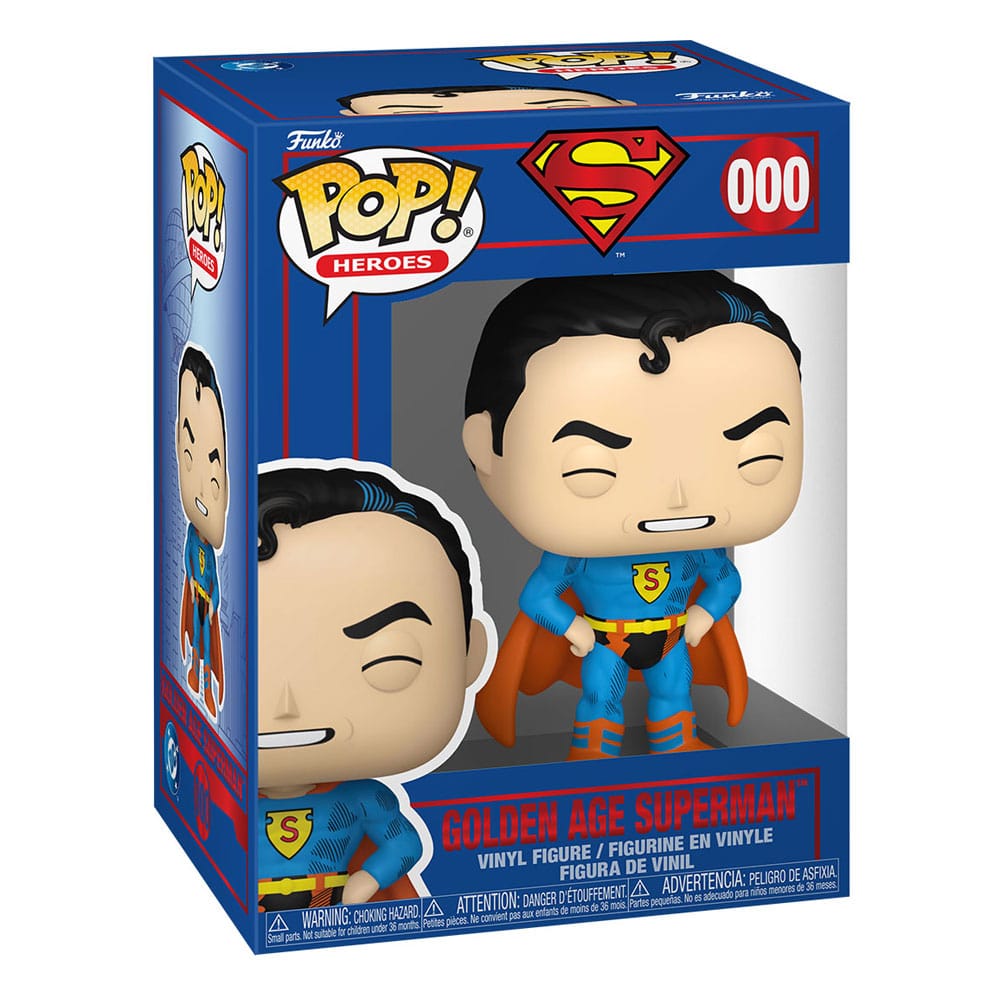DC Comics POP! Heroes Vinyl Figur Golden Age Superman 9 cm