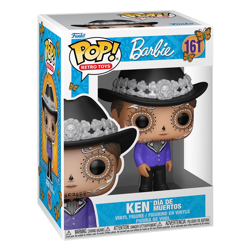 Barbie POP! Retro Toys Vinyl Figur Ken Dia de los Muertos 9 cm