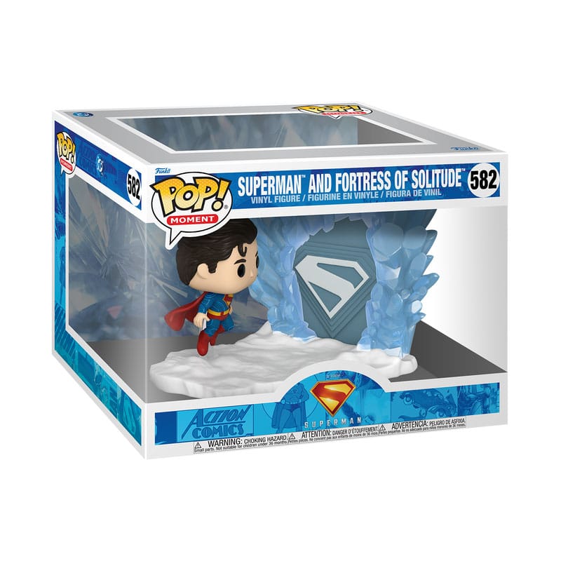 Superman (2025) POP Moments Vinyl Figuren Superman and Fortress of Solitude 9 cm 