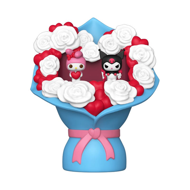 Sanrio Bitty POP! Bouquet Vinyl Figuren My Melody & Kuromi (Valentine) 4 cm