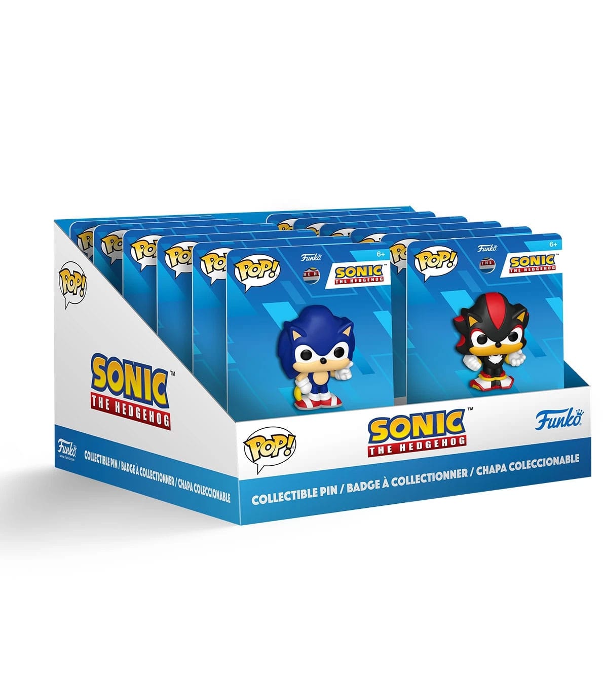 Sonic - The Hedgehog by Loungefly Ansteck-Pins Blind Box Pixar Collection PDQ Display (12)