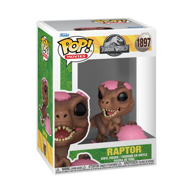 Jurassic Park POP! Movies Vinyl Figur SPRG- Raptor 9 cm