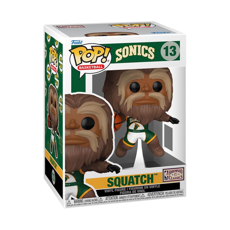 NBA Legends POP! Sports Vinyl Figur Mascots Sonics- Sasquatch 9 cm