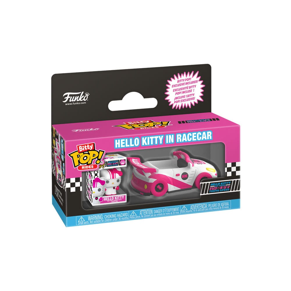 Sanrio Bitty POP! Ride Vinyl Figur Racecar w/HK 2,5 cm 