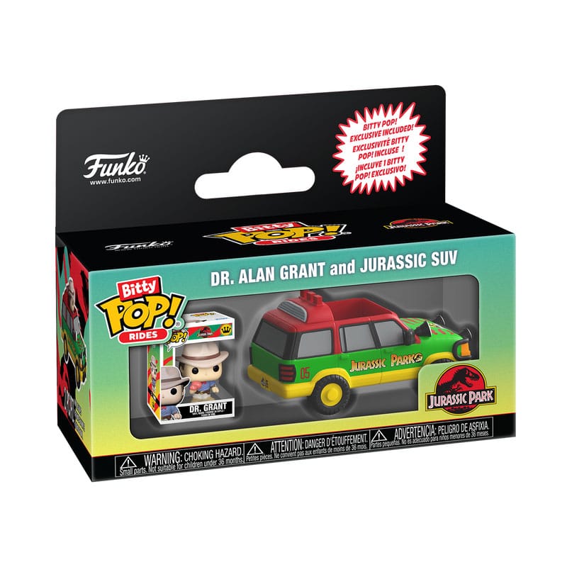 Jurassic Park Bitty POP! Ride Vinyl Figur Jurassic SUV w/Dr. G 2,5 cm 