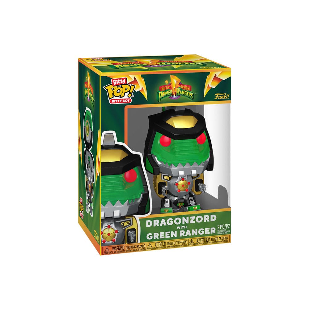Hasbro Bitty POP! Bots Figur PR- Dragon Zord w/GR Ranger 11,7 cm