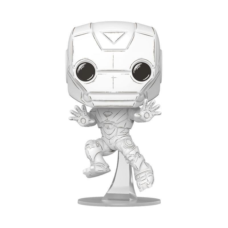 Marvel POP! Vinyl Figur Sketched - Iron Man 9 cm
