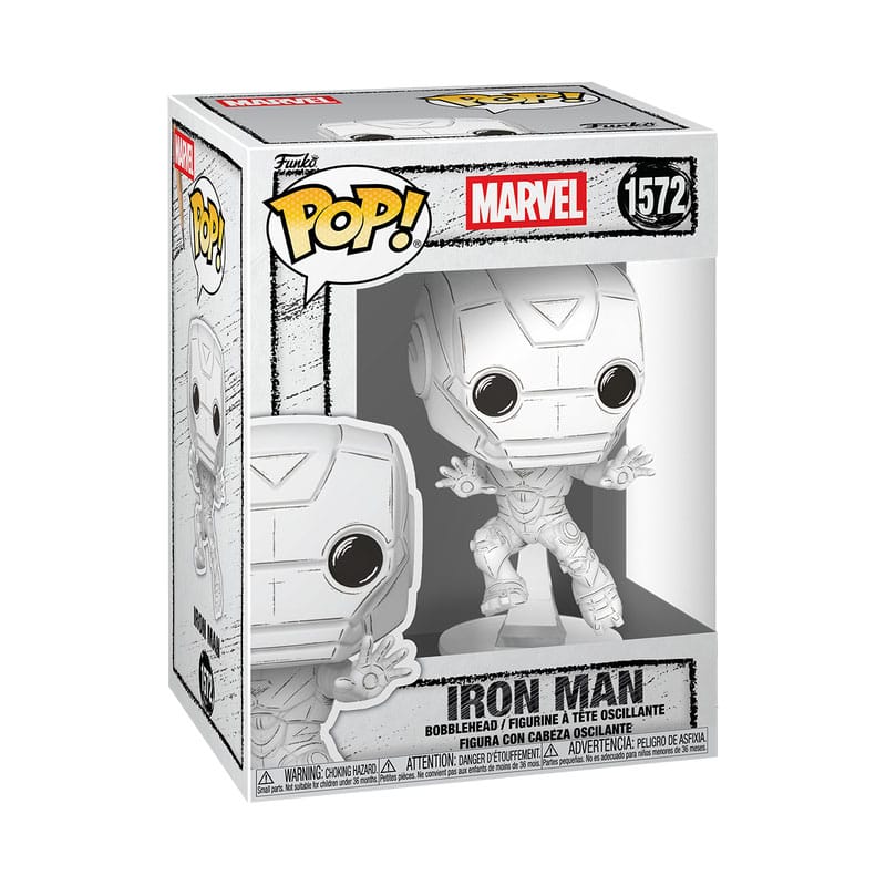 Marvel POP! Vinyl Figur Sketched - Iron Man 9 cm