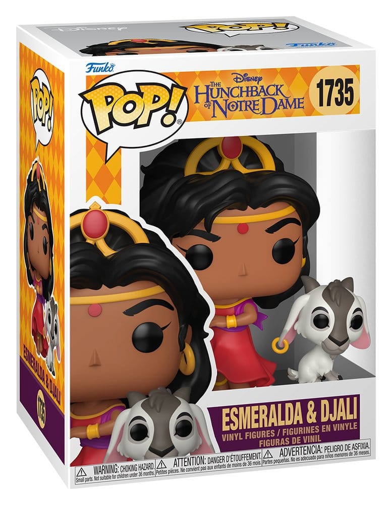 Der Glöckner von Notre Dame POP! Vinyl Figur Esmeralda & Djali 9 cm