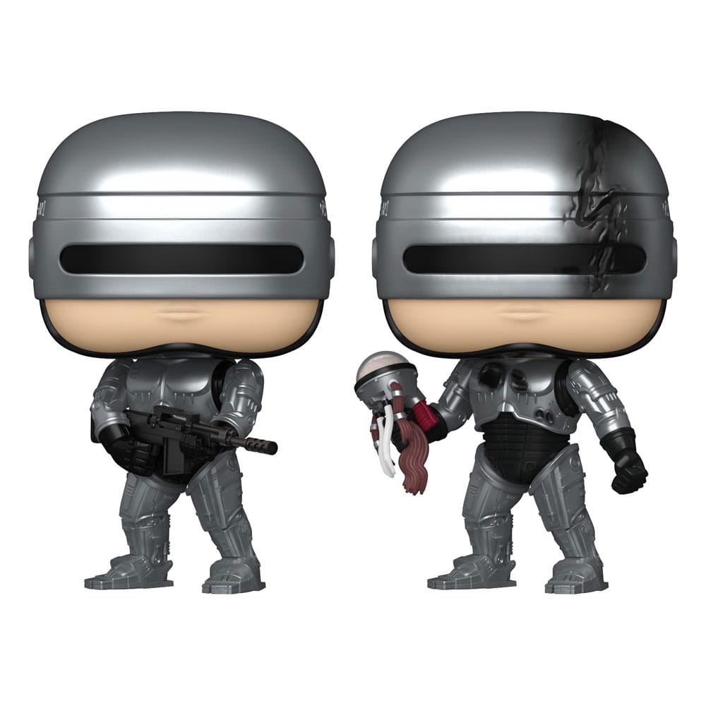 Robocop POP! Movies Vinyl Figuren Robocop (Metallic) with Chase 9 cm Sortiment (6)
