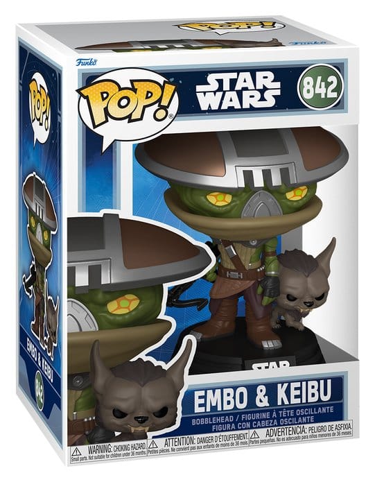 Star Wars: The Mandalorian and Grogu POP! & Buddy Vinyl Figur Embo & Keibu 9 cm