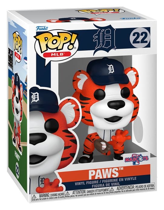 Detroit Tigers POP! MLB Vinyl Figur Paws 9 cm