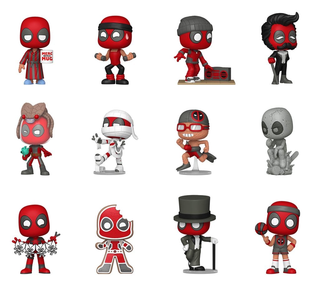Marvel Comics Mystery Minis Minifiguren 5 cm Deadpool Series 5 Display (12)