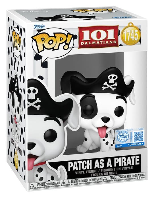 101 Dalmatiner POP! Disney Vinyl Figur Patch (Pirate Costume) 9 cm