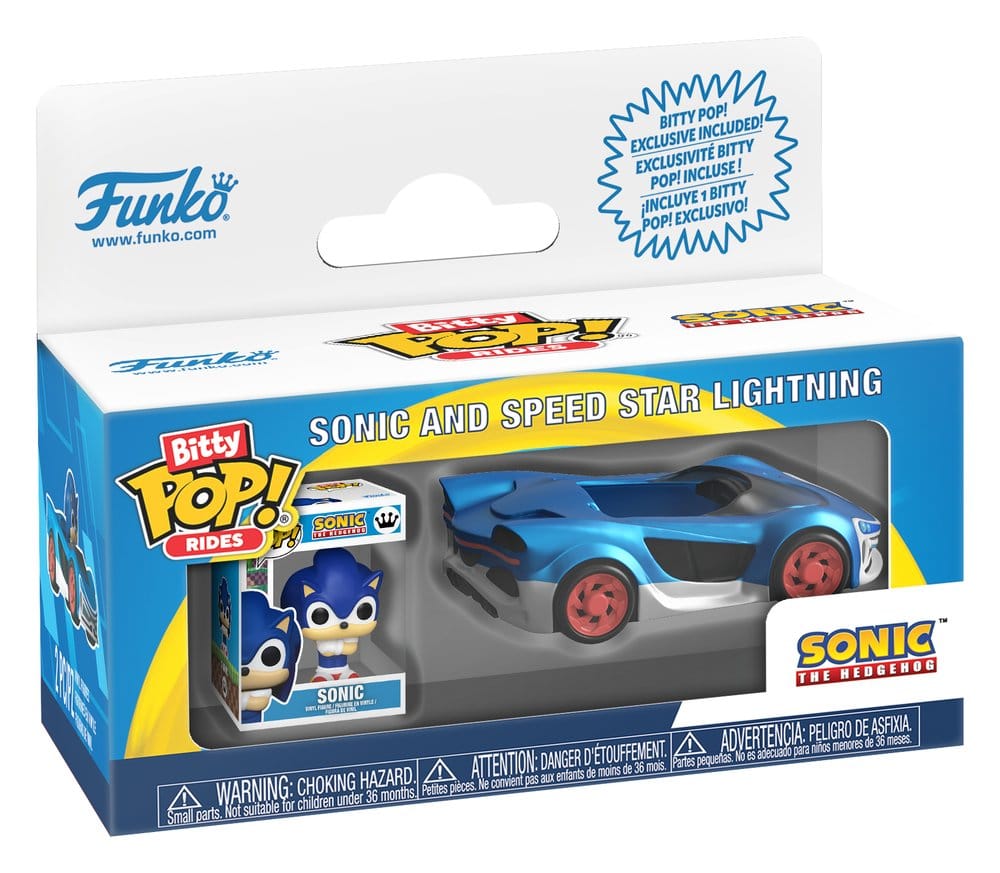 Sonic Bitty POP! Ride Vinyl Figur Speed Star w/Sonic 2,5 cm 