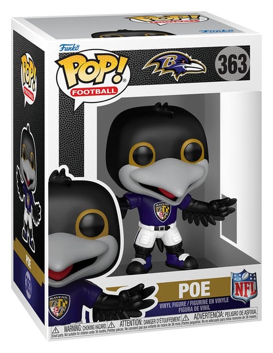 NFL POP! Vinyl Figur Mascots: Ravens- Poe 9 cm