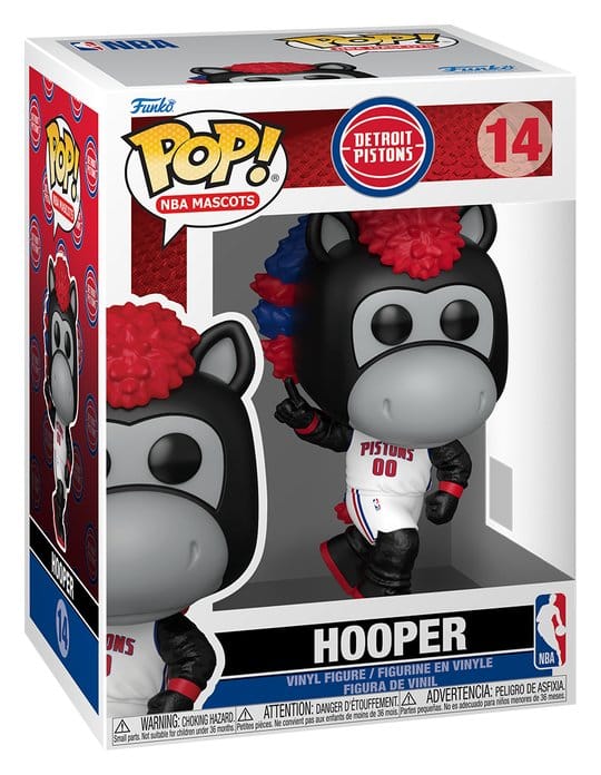 NBA POP! Basketball Vinyl Figur Mascots: Pistons- Hooper 9 cm