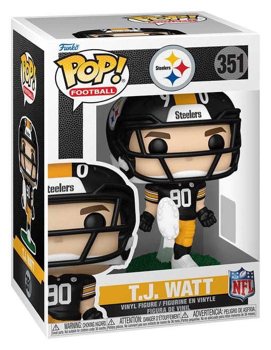 NFL POP! Vinyl Figur : Steelers- T.J. Watt 9 cm